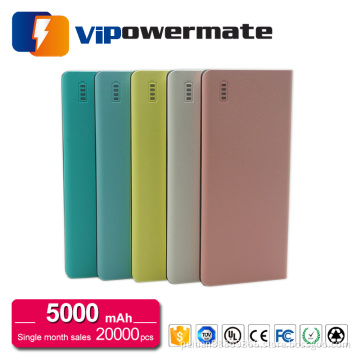 High quality 5000mah ultrathin usb external power bank battery charger for lenovo